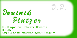 dominik plutzer business card